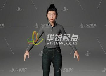 AI寫實虛擬人人物模型